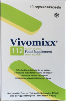 Vivomixx kapslar förpackning probiotika